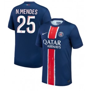 Paris Saint-Germain Nuno Mendes #25 Domaci Dres 2024-25 Kratak Rukavima